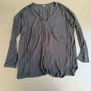 Express Gray Relaxed Blouse
